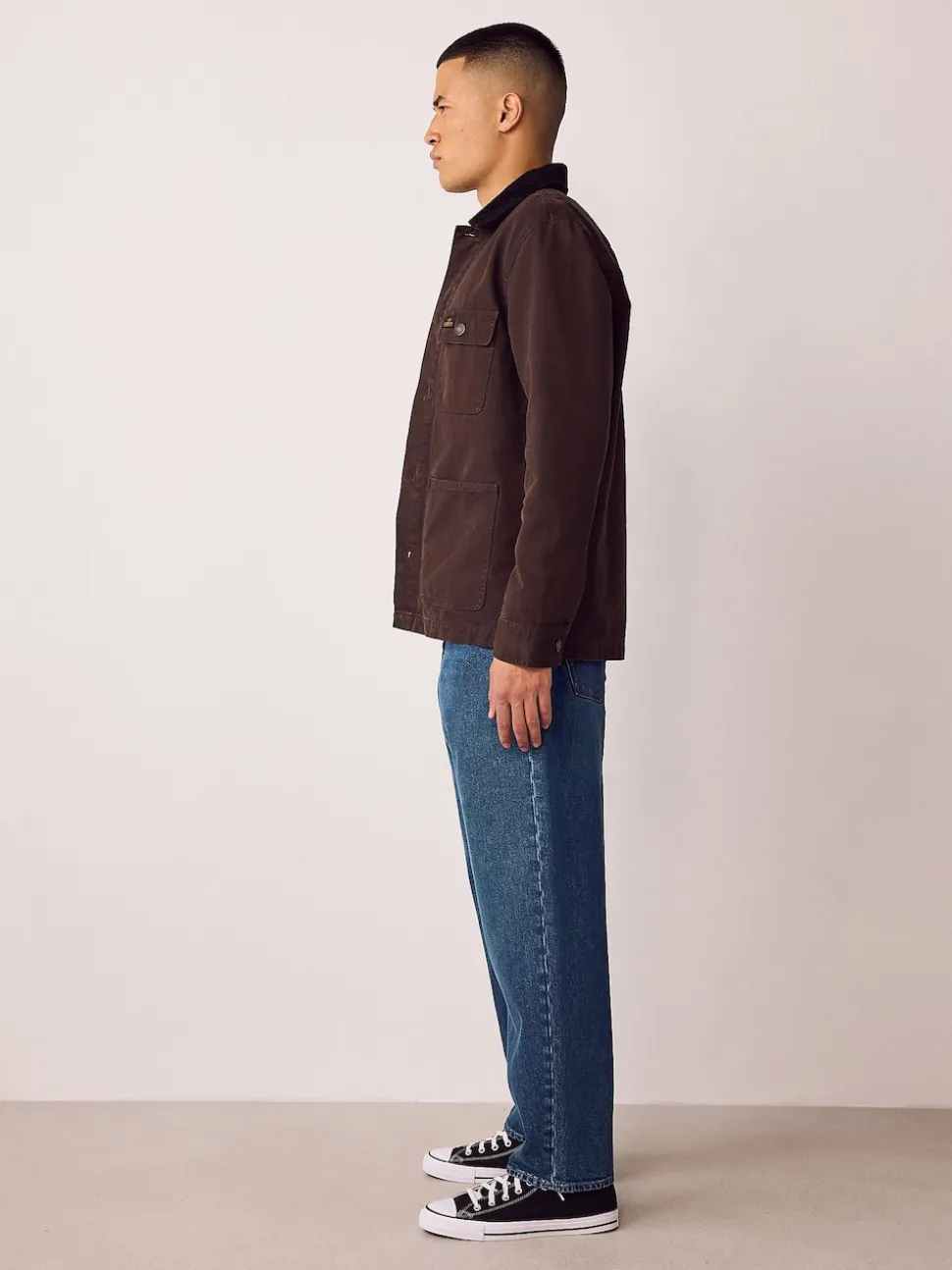 Blue Classic Vintage Barrel Fit Vintage Wash Denim Jeans
