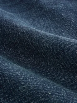 Blue Dark Baggy Fit Vintage Wash Denim Jeans