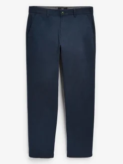 Blue Dark Relaxed Fit Stretch Chinos Trousers
