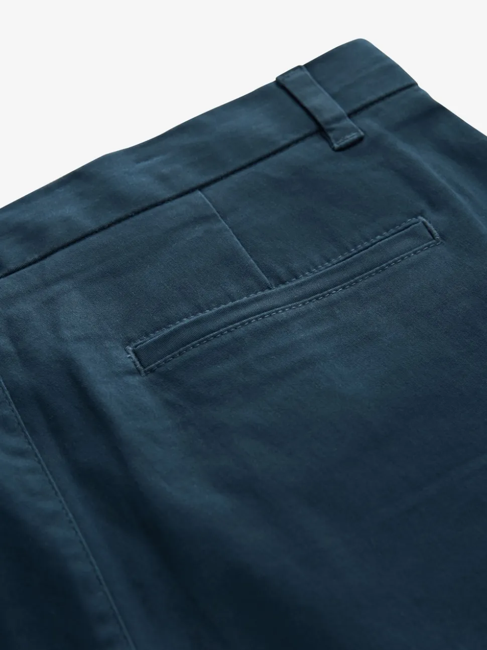 Blue Dark Slim Fit Stretch Chinos Trousers