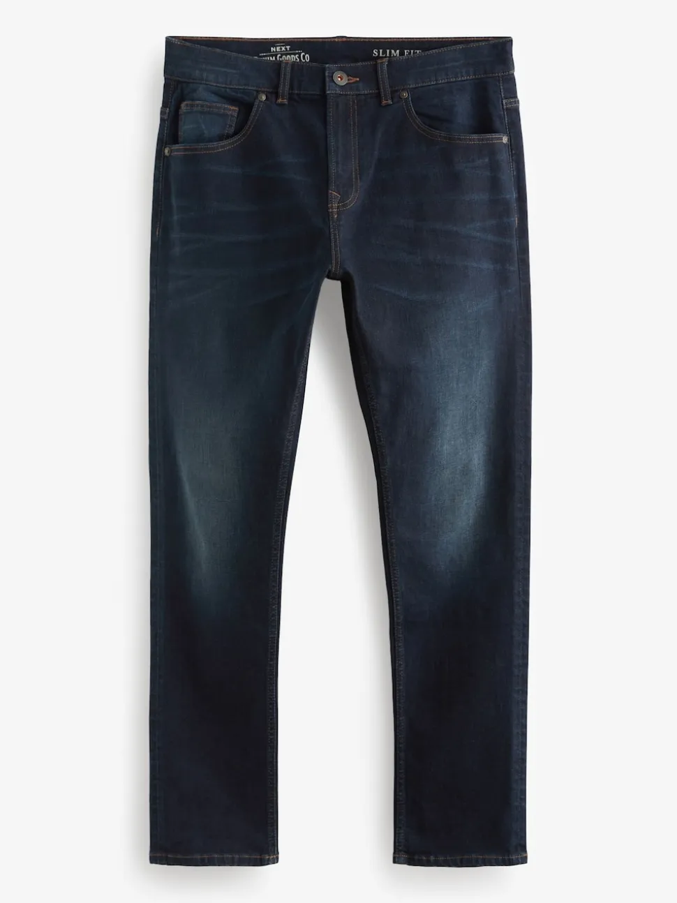 Blue Deep Slim Fit Authentic Stretch Denim Jeans