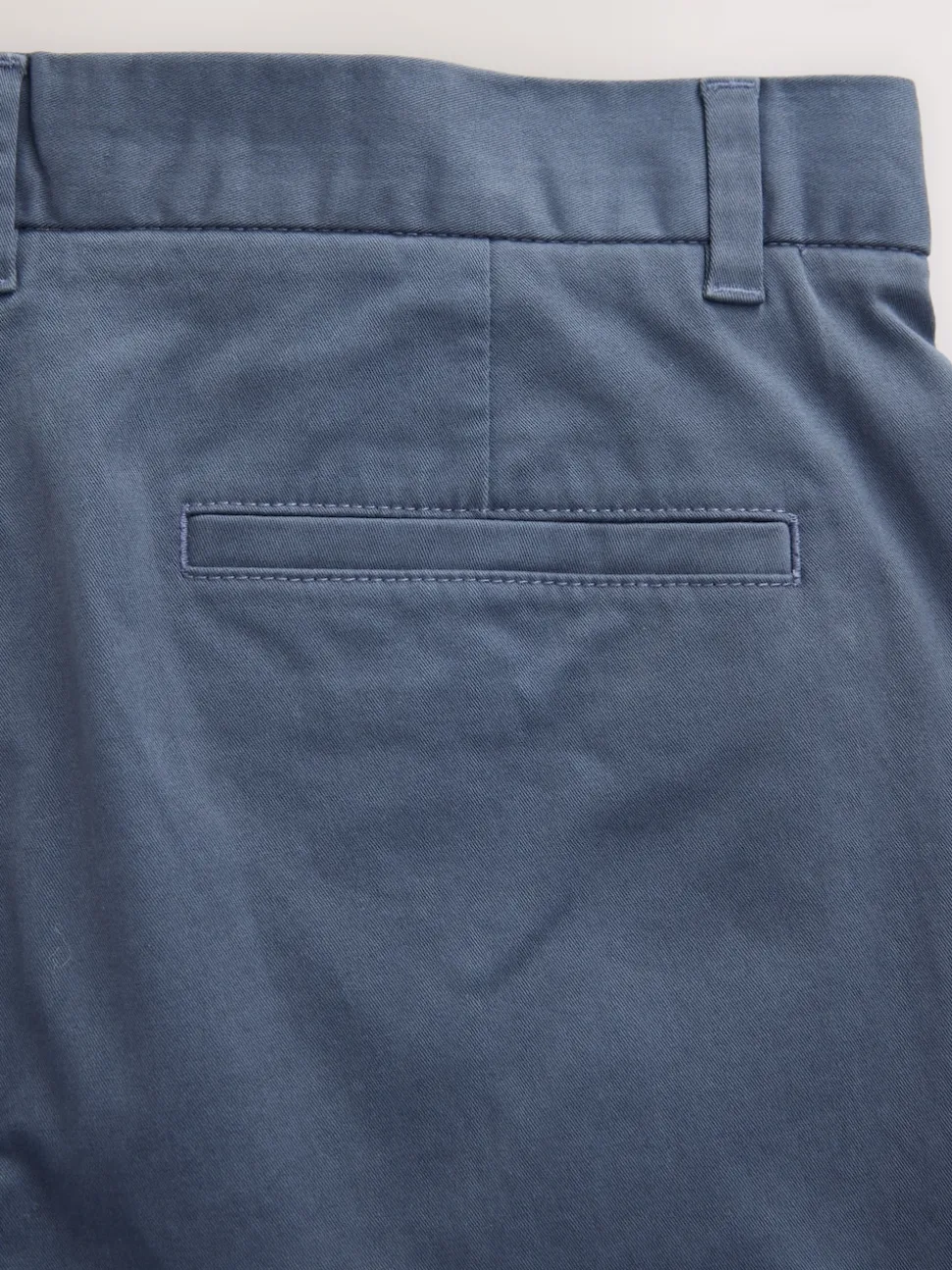 Blue Grey Mid Regular Tapered Fit Stretch Chinos Trousers
