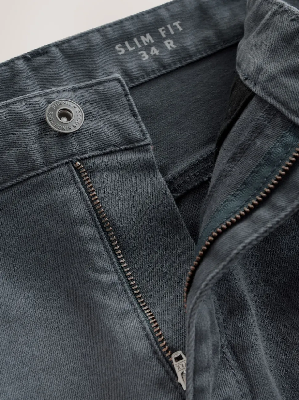 Blue Grey Mid Single Slim Fit Classic Stretch Jeans
