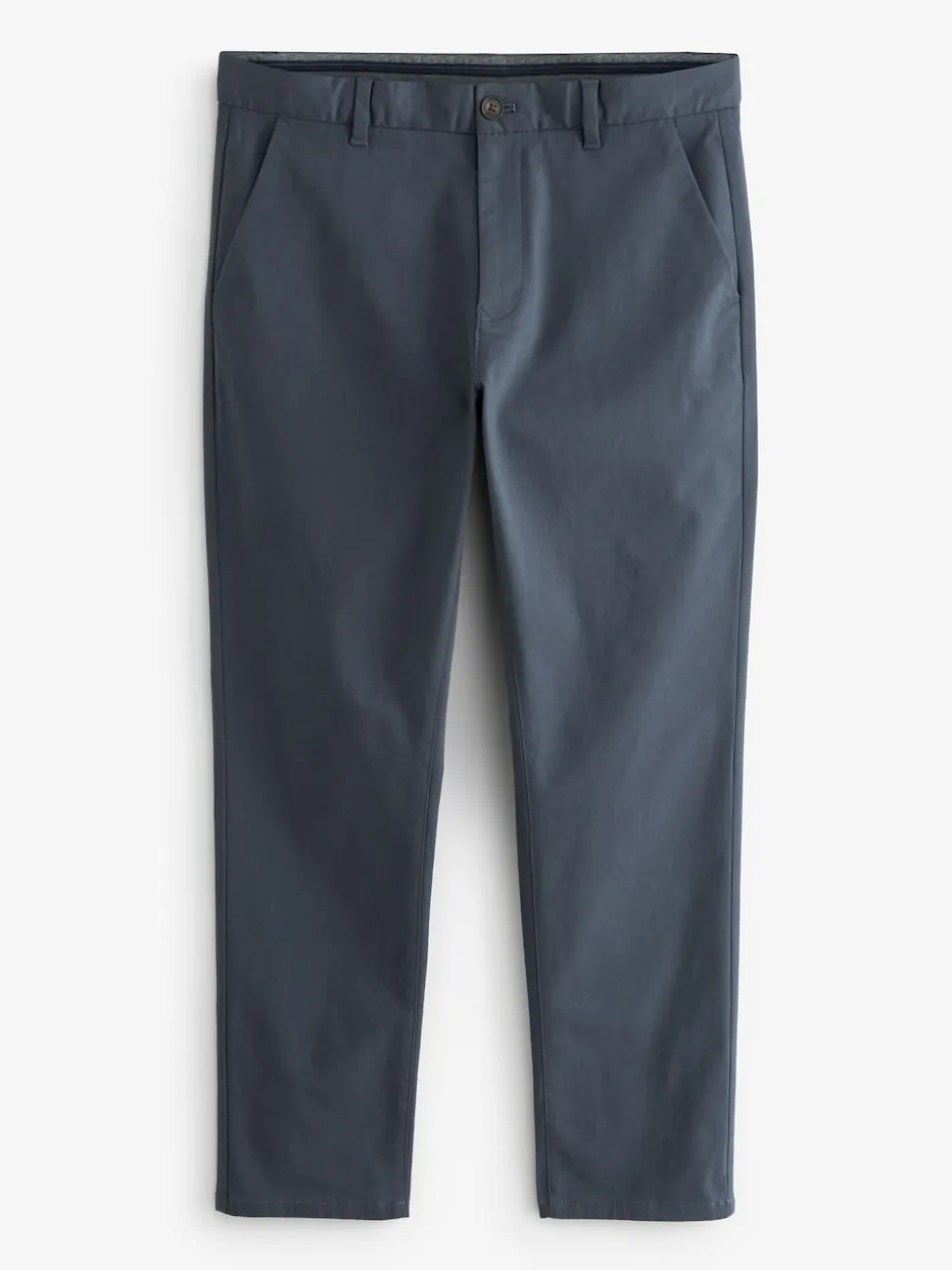 Blue Grey Mid Slim Fit Stretch Chinos Trousers