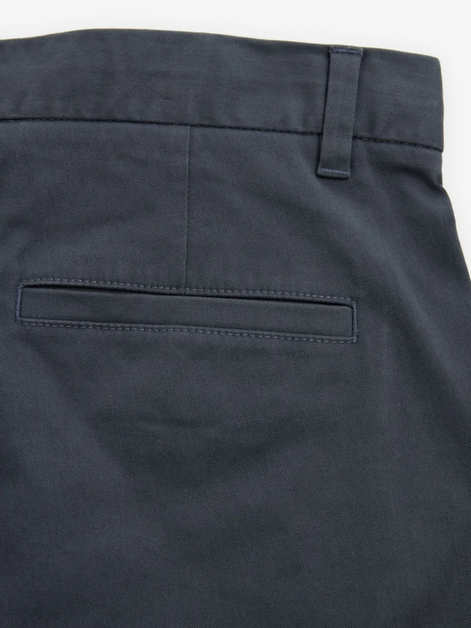Blue Grey Mid Slim Fit Stretch Chinos Trousers