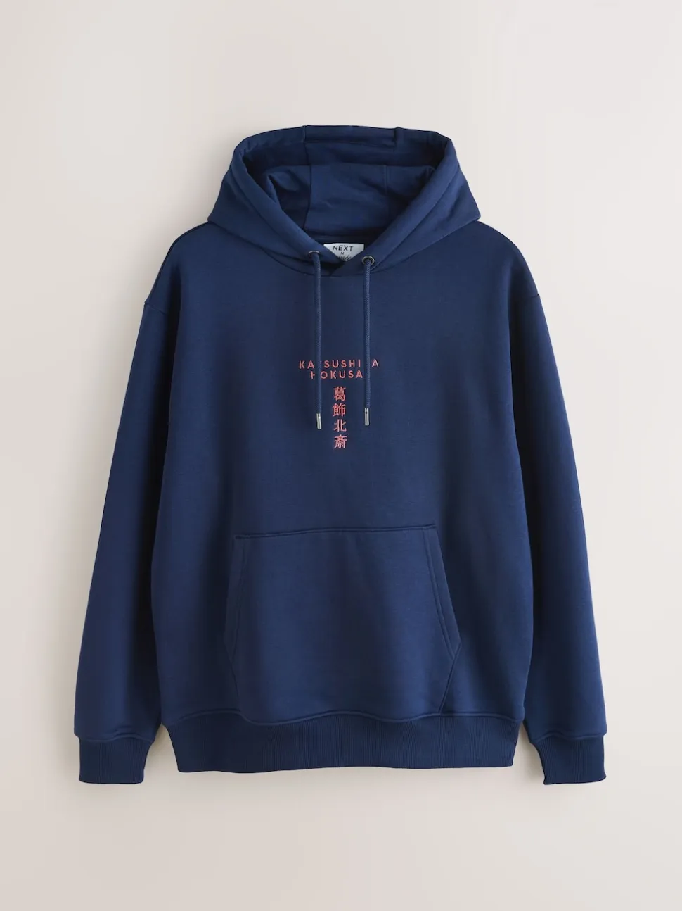 Blue Hokusai Licence Graphic Crew Neck Sweatshirt