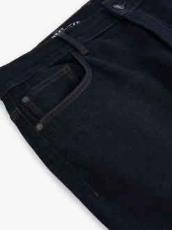 Blue Indigo Rinse Regular Tapered Fit Classic Stretch Jeans