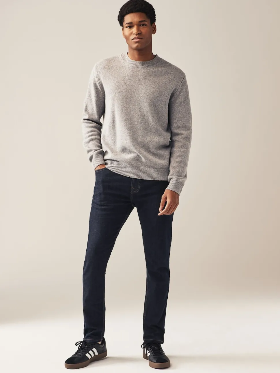Blue Indigo Rinse Single Skinny Fit Classic Stretch Jeans