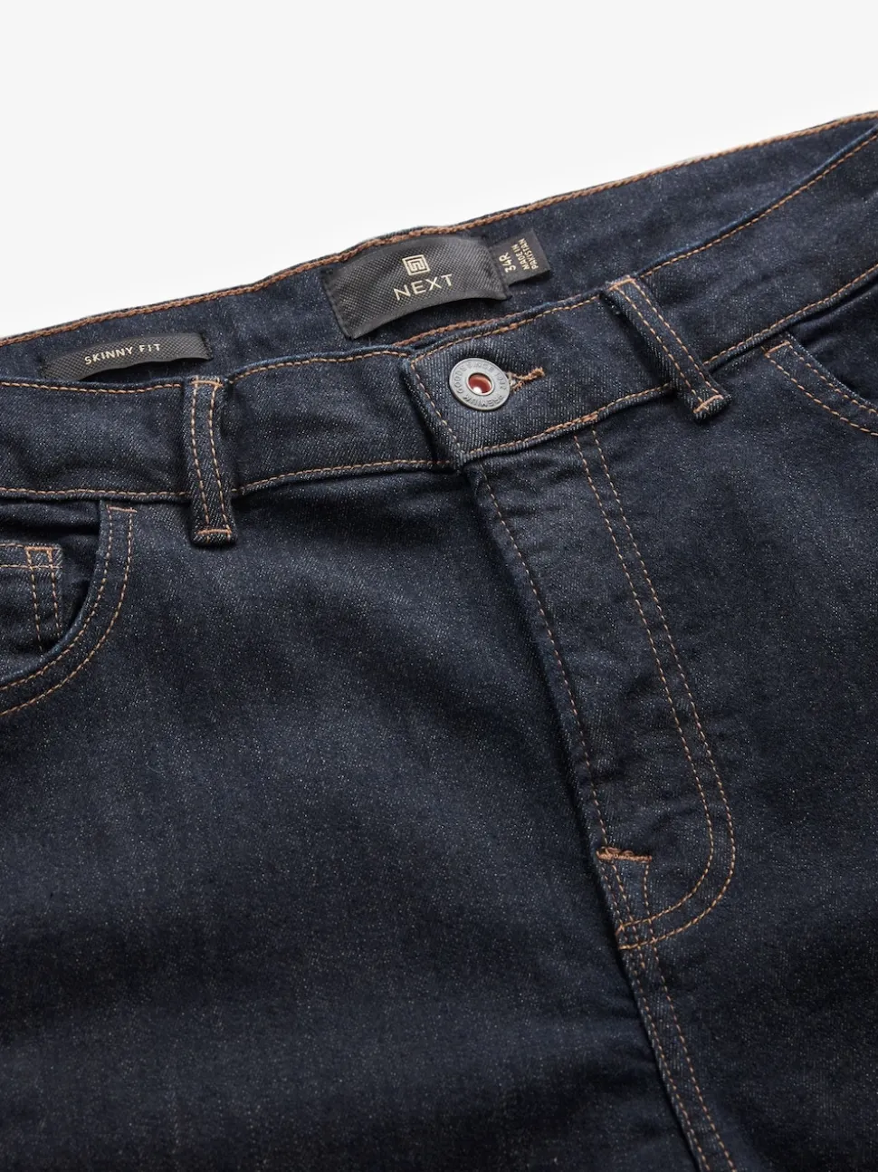 Blue Indigo Rinse Single Skinny Fit Classic Stretch Jeans