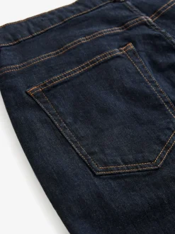 Blue Indigo Rinse Single Straight Fit Classic Stretch Jeans