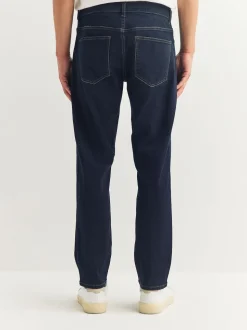 Blue Indigo Rinse Single Slim Fit Classic Stretch Jeans
