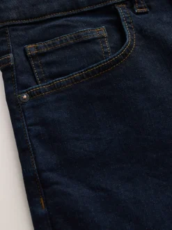 Blue Indigo Rinse Single Slim Fit Classic Stretch Jeans