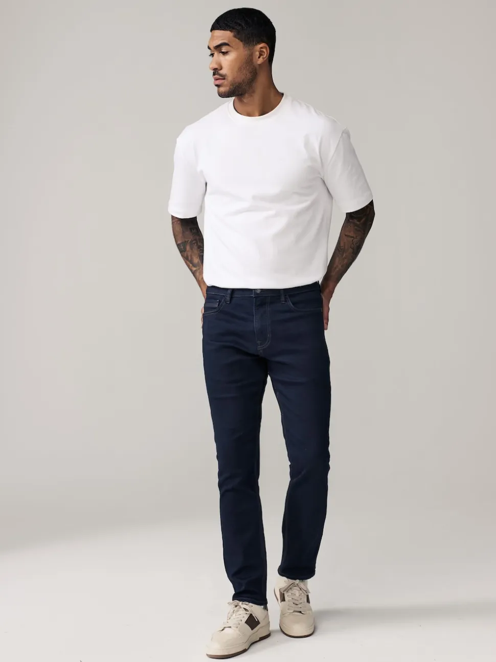 Blue Indigo Rinse Slim Fit Comfort Stretch Jeans