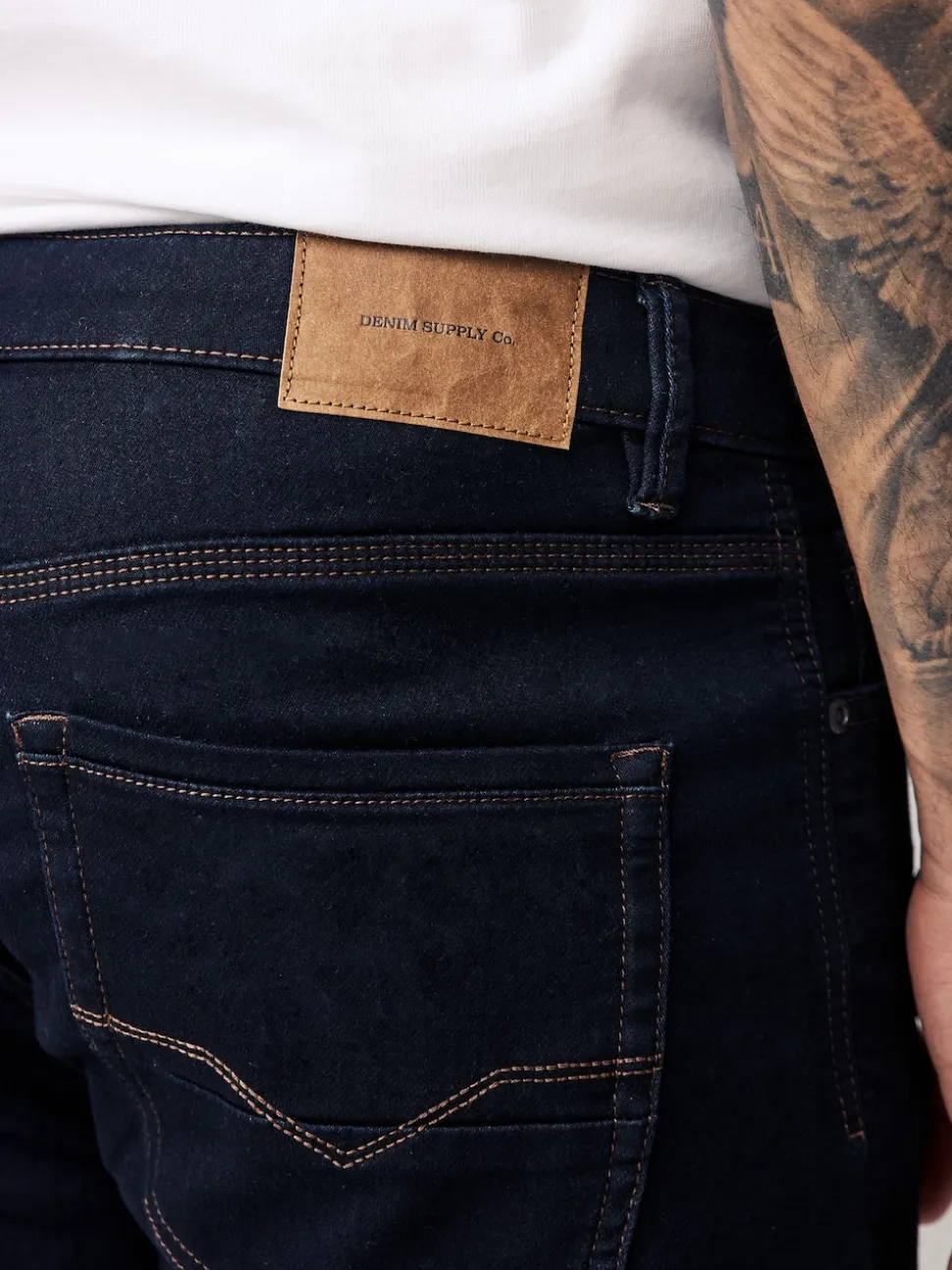 Blue Indigo Rinse Slim Fit Comfort Stretch Jeans