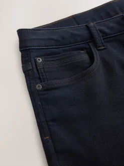 Blue Indigo Rinse Straight Fit Comfort Stretch Jeans