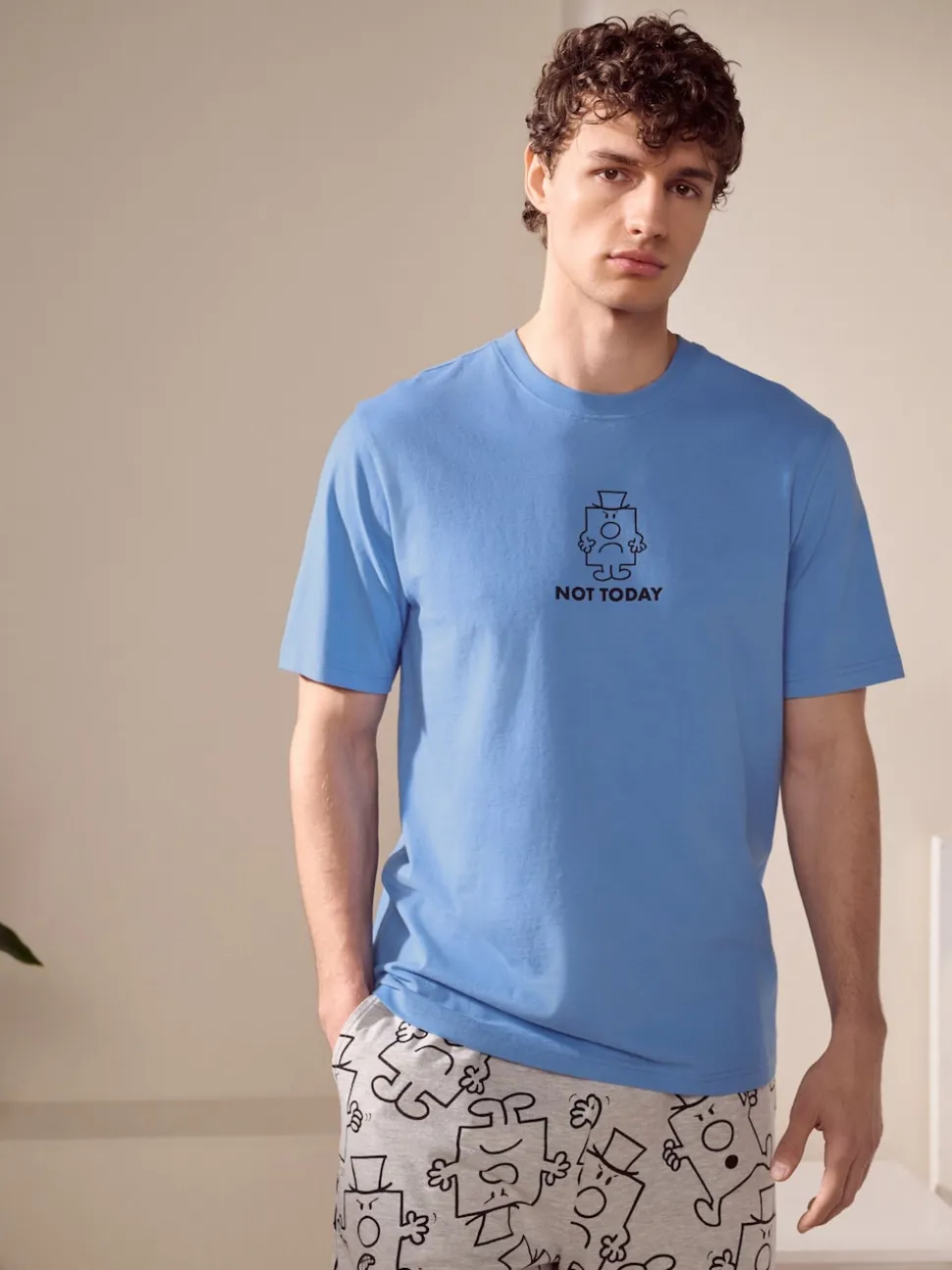 Blue Licence Mr Men Grumpy Short Pyjamas Set
