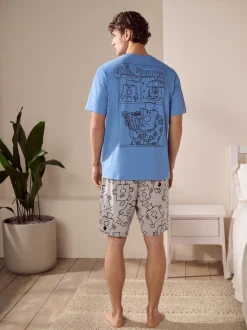 Blue Licence Mr Men Grumpy Short Pyjamas Set