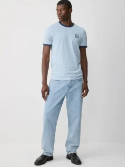 Blue Light Authentic Relaxed Fit Vintage Wash Denim Jeans