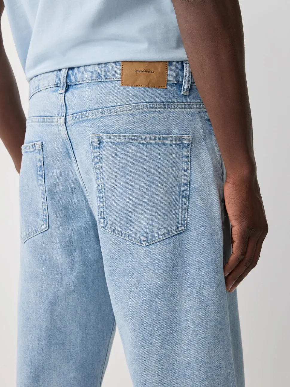 Blue Light Authentic Relaxed Fit Vintage Wash Denim Jeans