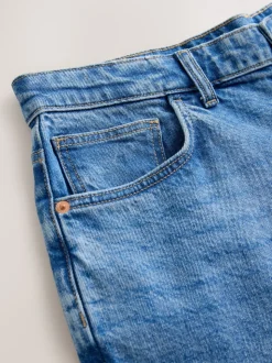 Blue Light Baggy Fit Vintage Wash Denim Jeans