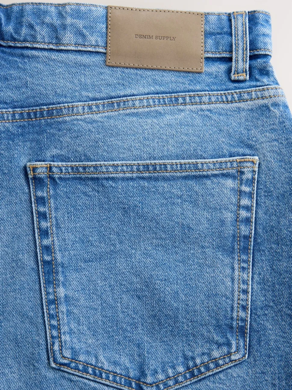 Blue Light Baggy Fit Vintage Wash Denim Jeans