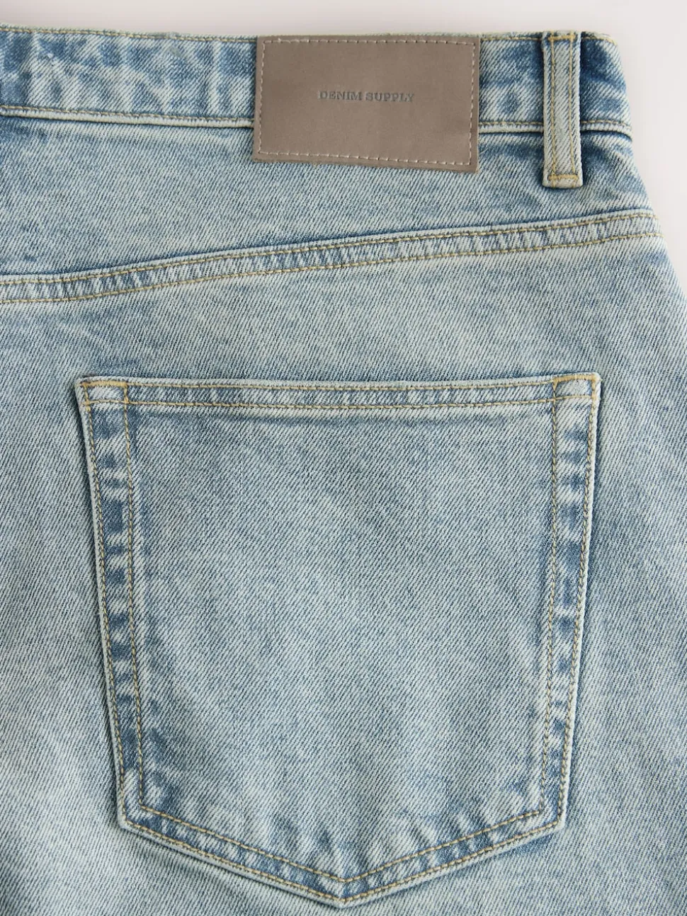 Blue Light Tint Barrel Fit Vintage Wash Denim Jeans