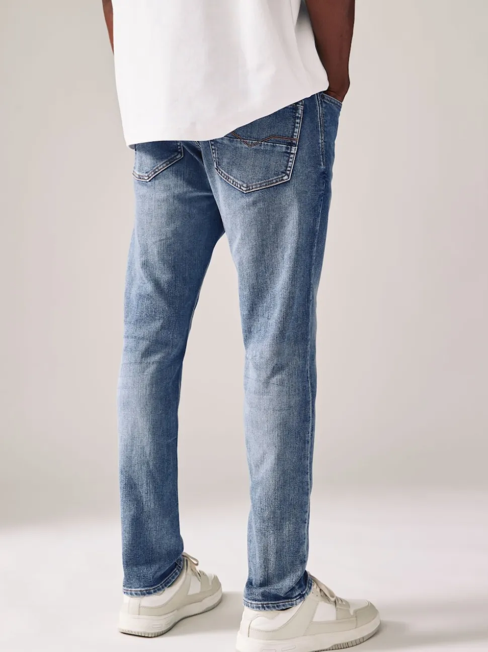 Blue Light Vintage Skinny Fit Comfort Stretch Jeans