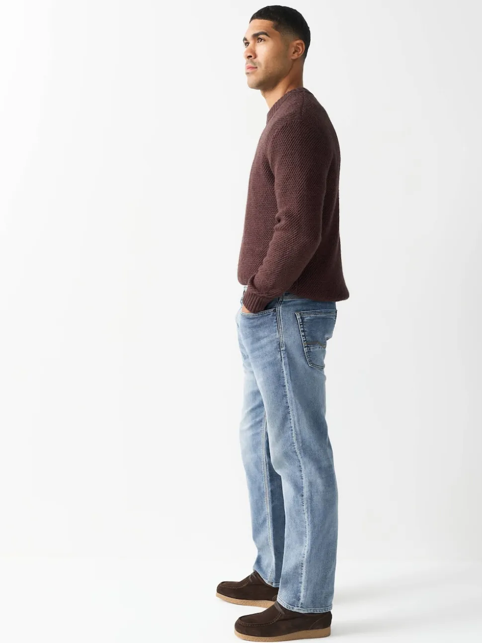 Blue Light Vintage Straight Fit Comfort Stretch Jeans