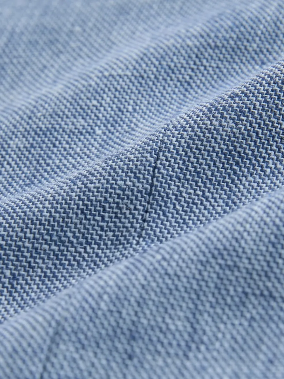 Blue Linen Blend Texture Suit Waistcoat