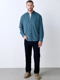 Blue Long Sleeve Cord Shirt
