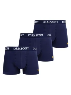 Blue Lyle & Scott Underwear Trunks 3 Pack