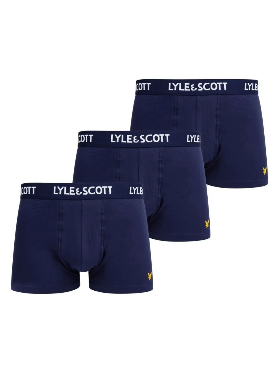 Blue Lyle & Scott Underwear Trunks 3 Pack