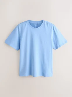 Blue/ Mauve Purple Cosy Short Sleeve Pyjamas Set 2 Pack