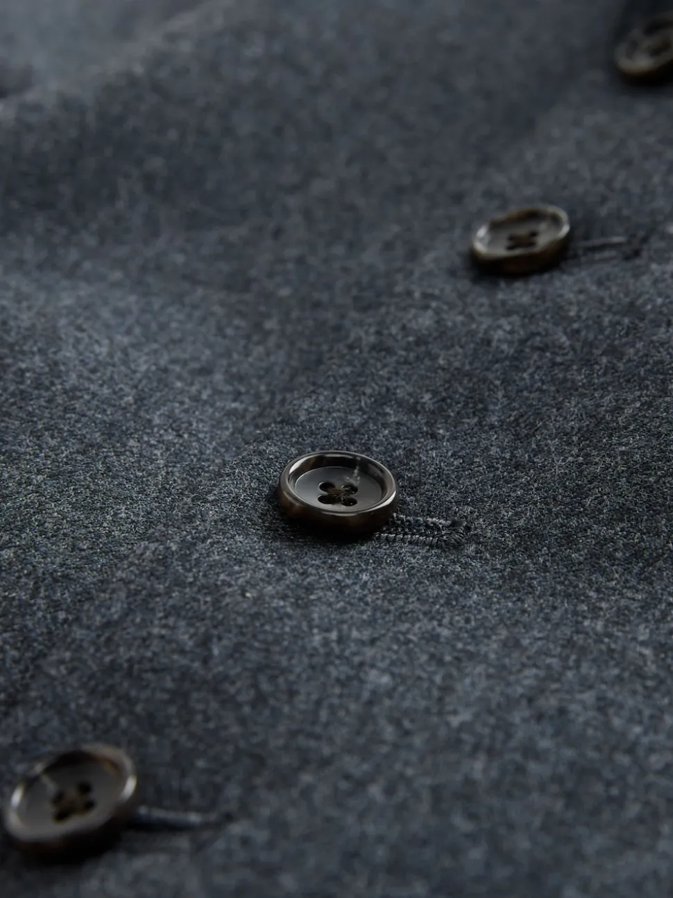 Blue Merino Wool Blend Suit Waistcoat