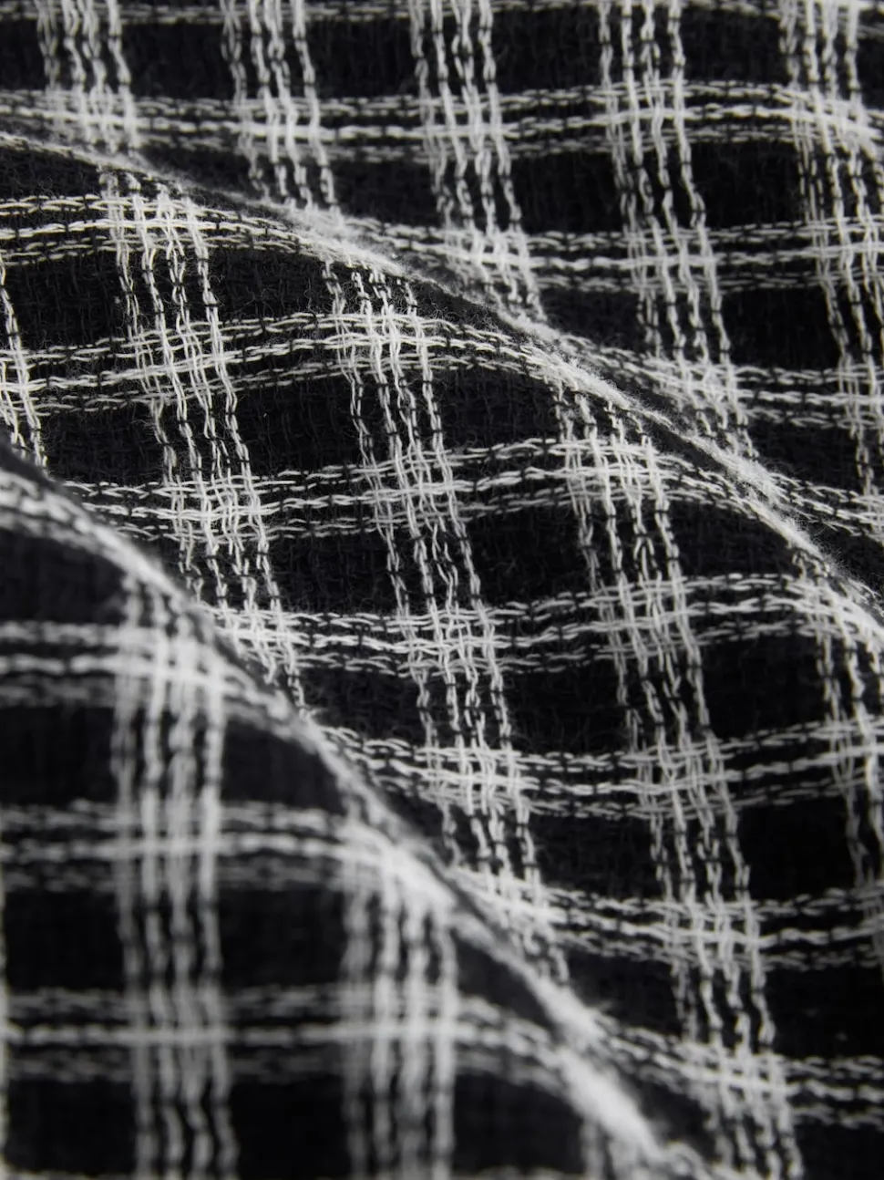 Blue Micro Check Long Sleeve Shirt