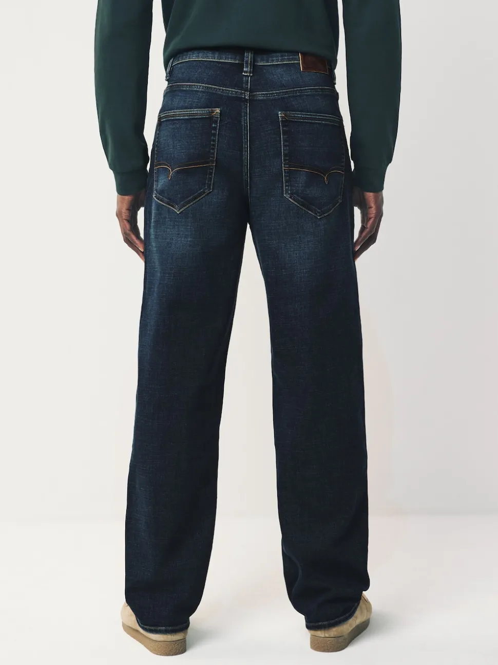 Blue Mid Indigo Relaxed Fit Motionflex Jeans