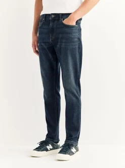 Blue Mid Indigo Slim Fit Motionflex Jeans