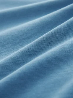 Blue Mid Relaxed Fit Heavyweight T-Shirt