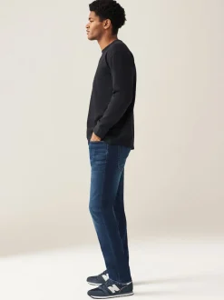 Blue Mid Single Skinny Fit Classic Stretch Jeans