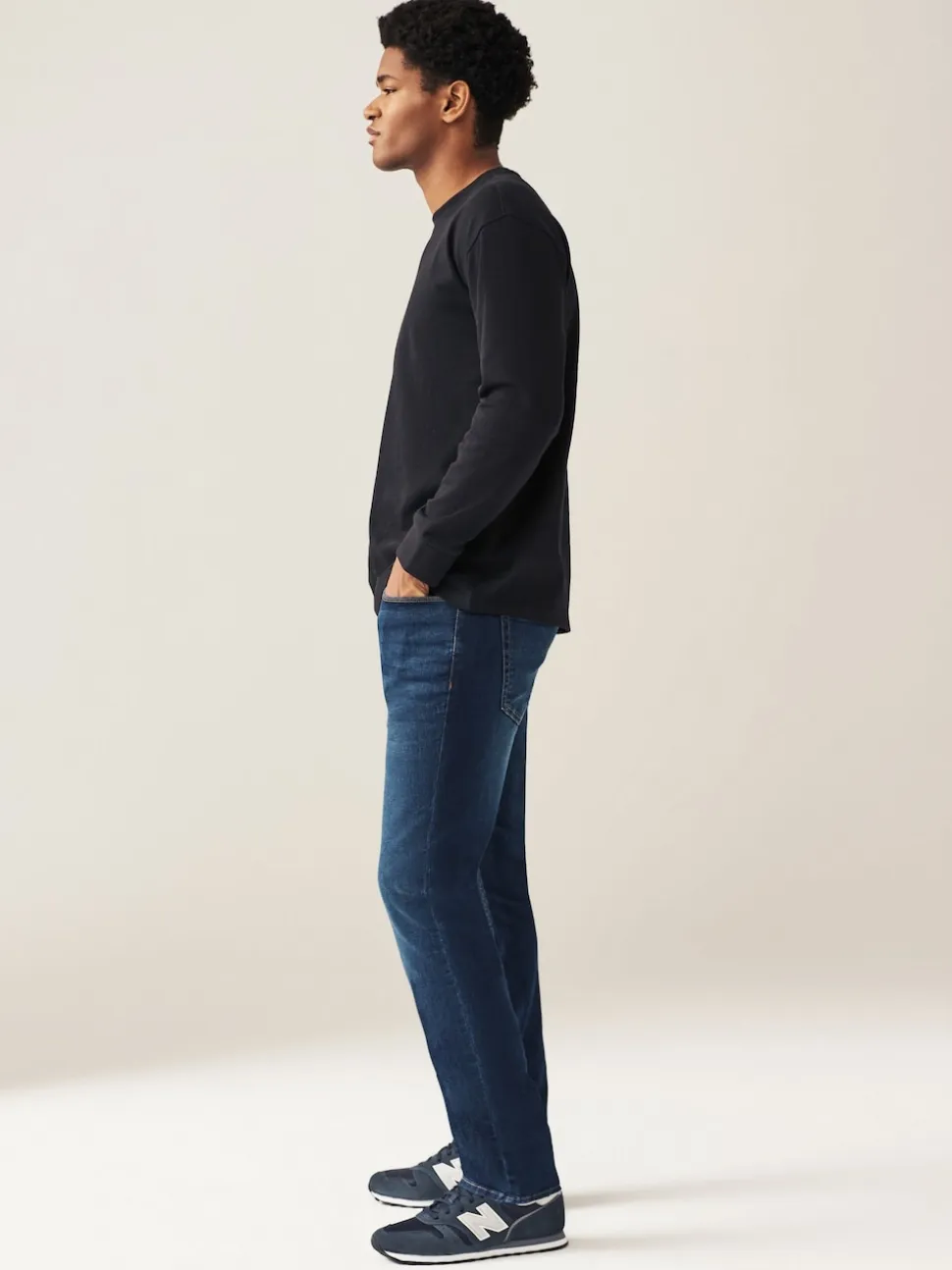 Blue Mid Single Skinny Fit Classic Stretch Jeans