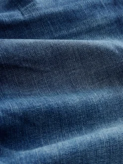 Blue Mid Slim Fit Authentic Stretch Denim Jeans