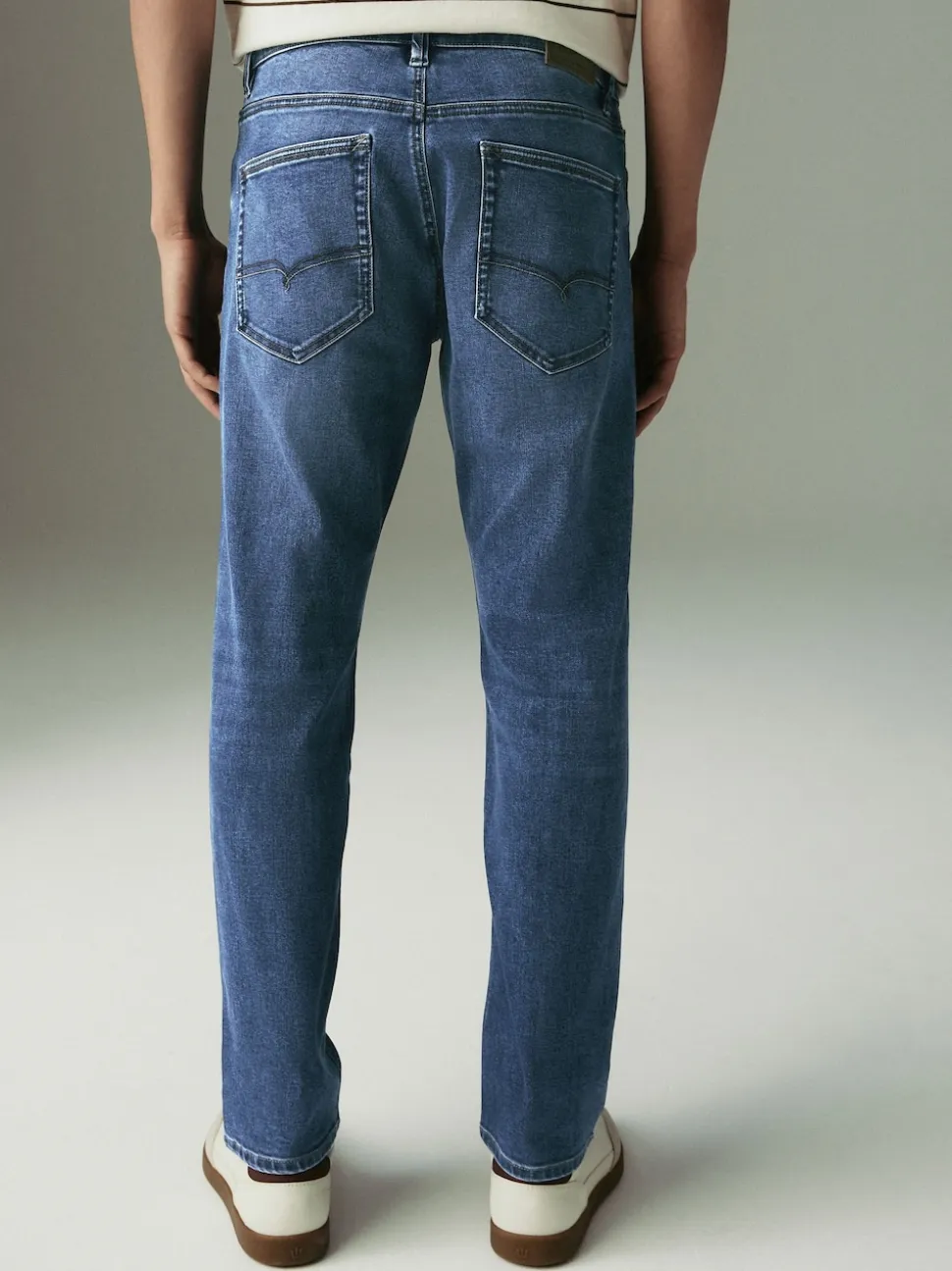Blue Mid Slim Fit Motionflex Jeans