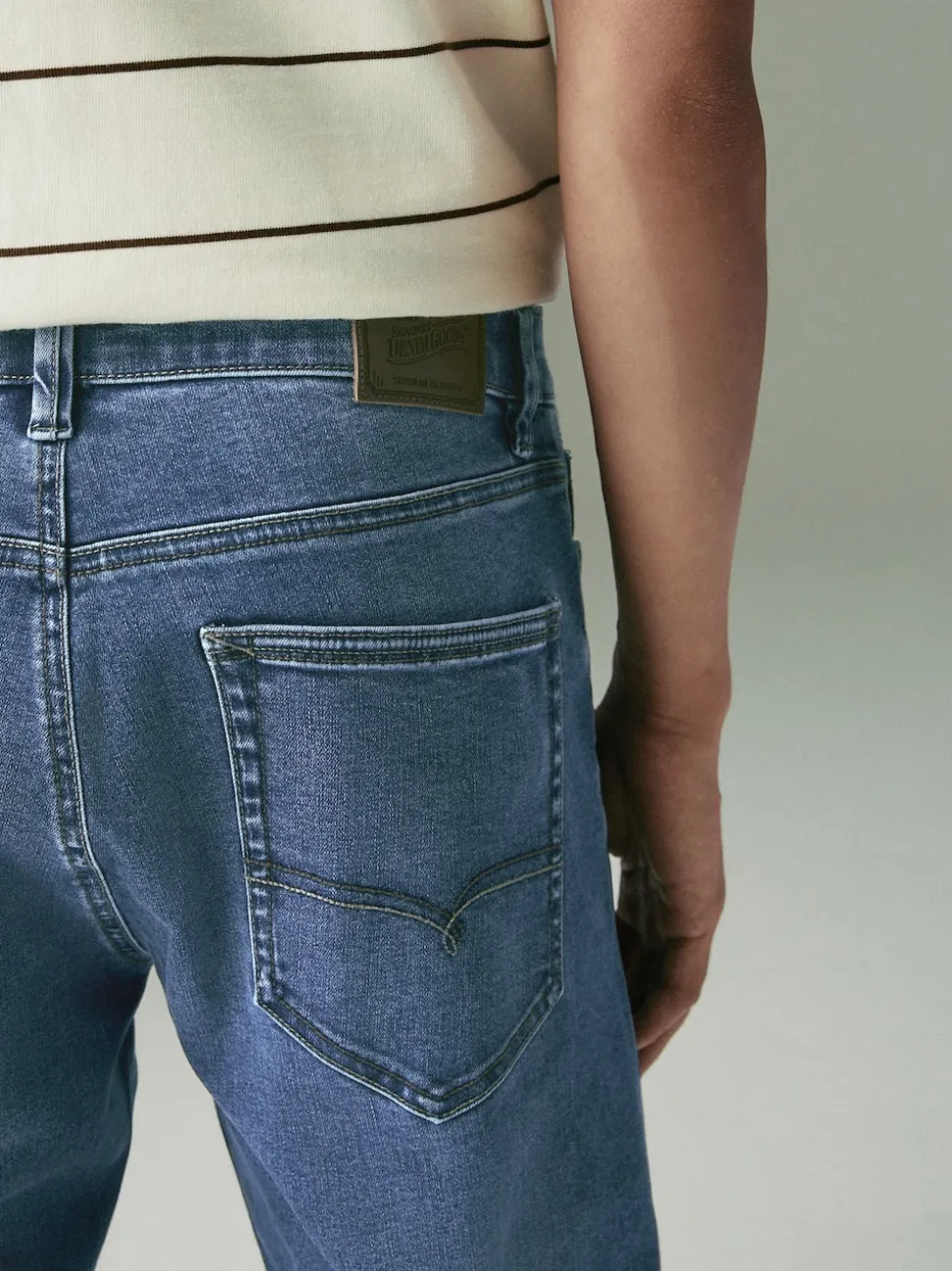 Blue Mid Slim Fit Motionflex Jeans