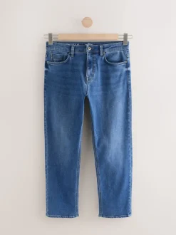 Blue Mid Straight Fit Motionflex Jeans
