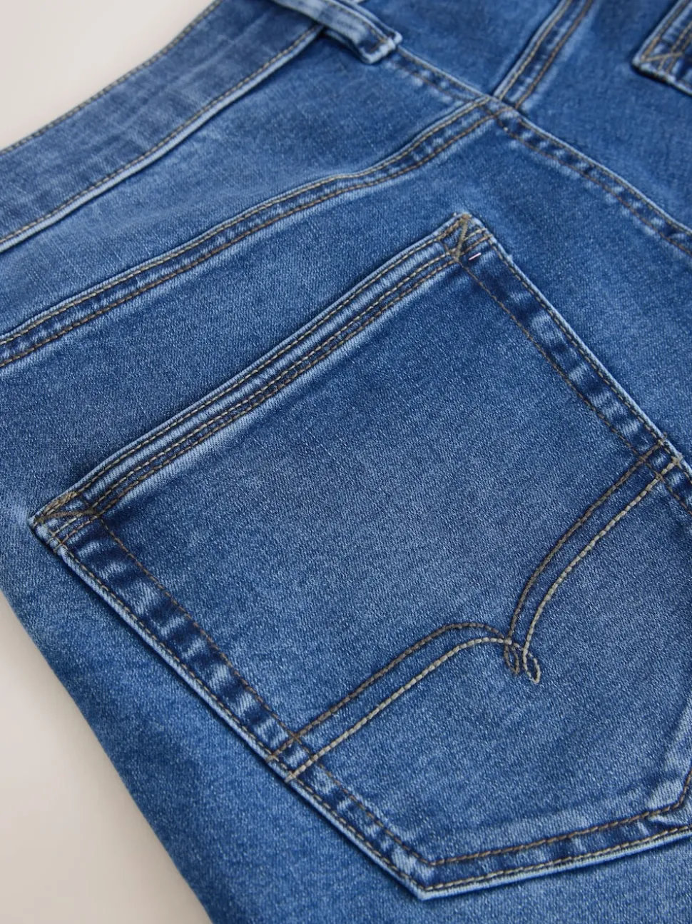 Blue Mid Straight Fit Motionflex Jeans