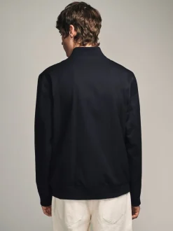 Blue Navy Smart Bomber Jacket