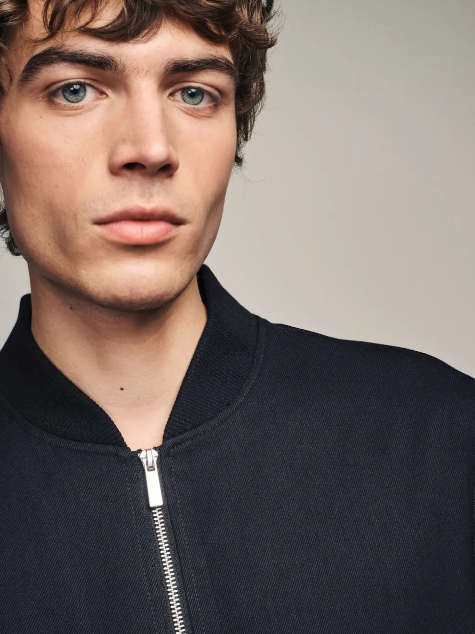 Blue Navy Smart Bomber Jacket