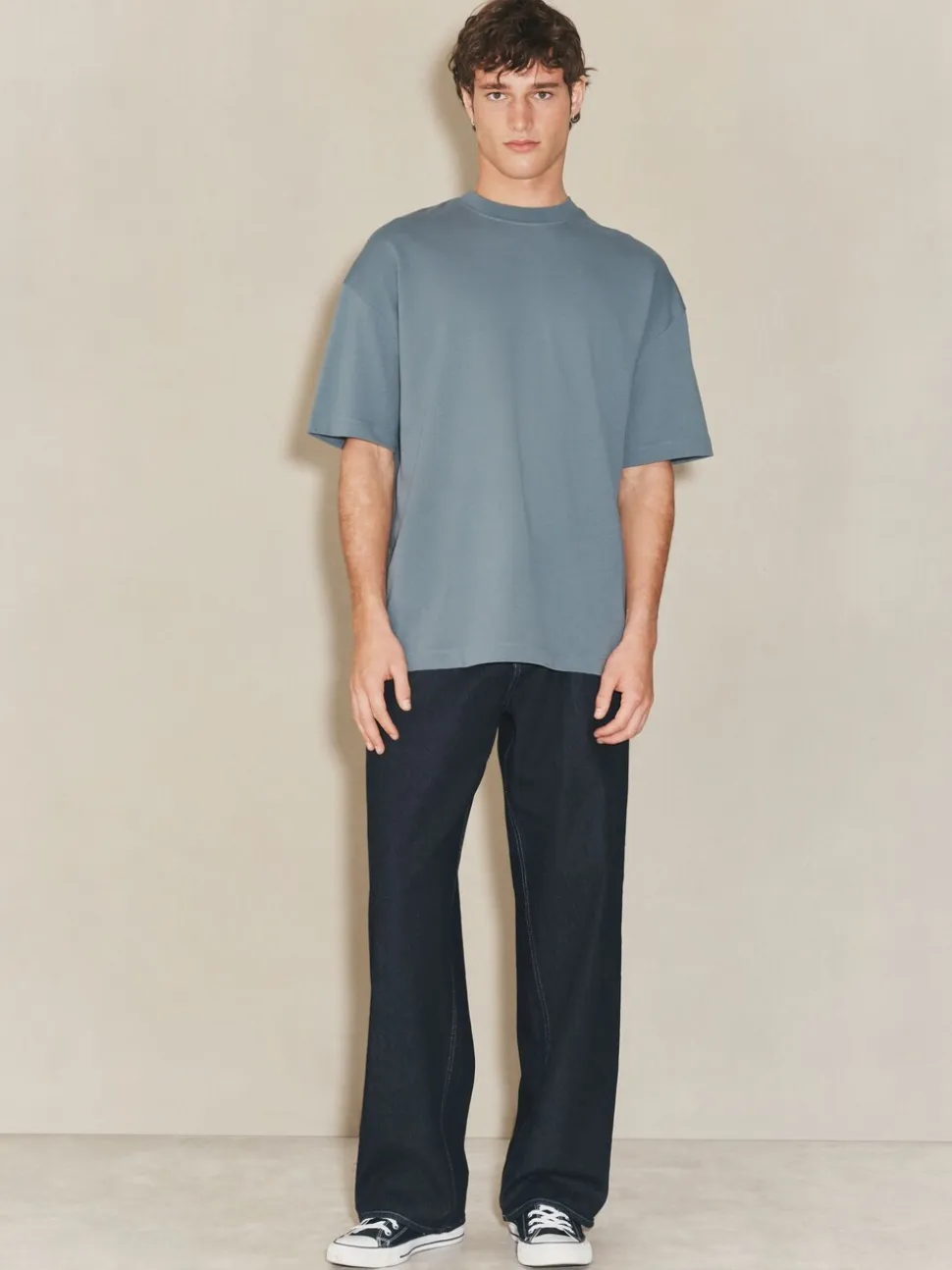 Blue Oversized Fit EDIT Heavyweight T-Shirt