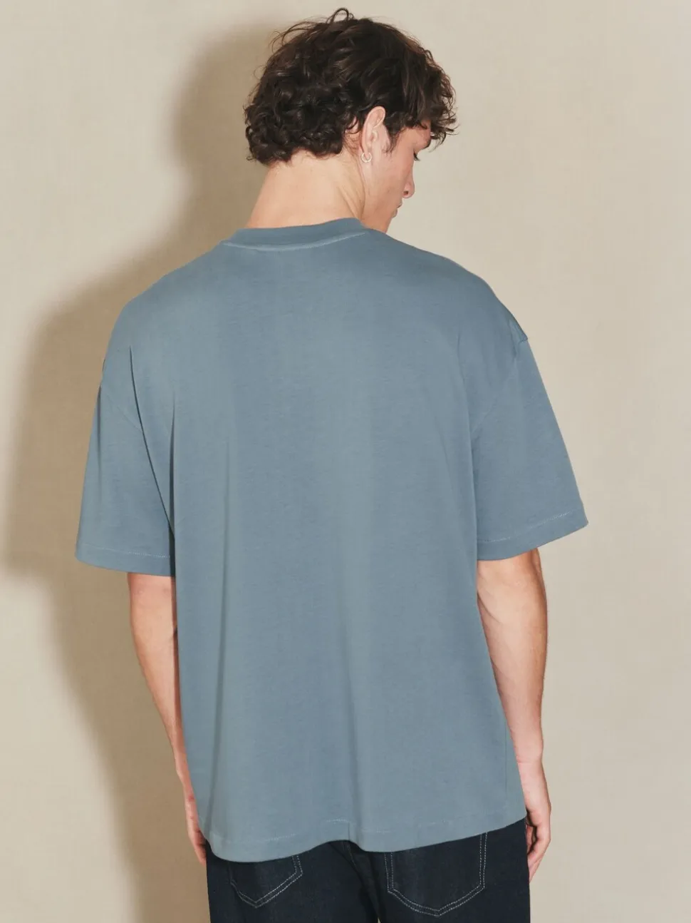Blue Oversized Fit EDIT Heavyweight T-Shirt