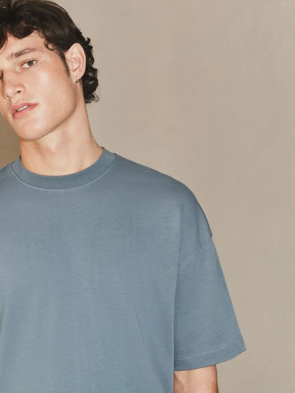 Blue Oversized Fit EDIT Heavyweight T-Shirt